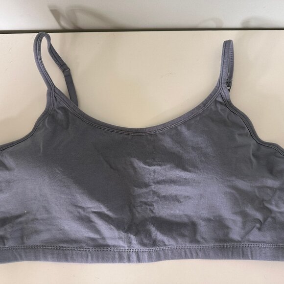 Pact Everyday Strappy Scoop Bralette 2XL Smoke Blue NWOT - Picture 1 of 3